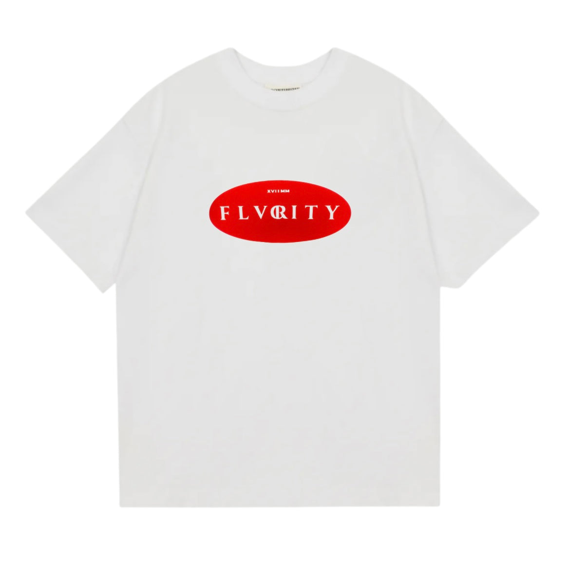 FLVRCITY ‘XVI I MM’ WHITE/RED T-SHIRT.